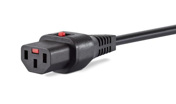 C14 to IEC Lock C13 10 Amp PDU Power Cord 10'